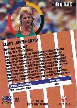 1996 Intrepid Pride of a Nation Australian Olympics #32 Kerry Junna-Saxby Back