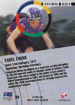 1996 Intrepid Pride of a Nation Australian Olympics #39 Cadel Evans Back