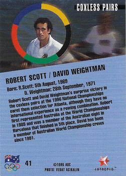 1996 Intrepid Pride of a Nation Australian Olympics #41 Robert Scott / David Weightman Back