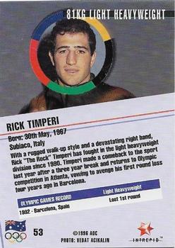 1996 Intrepid Pride of a Nation Australian Olympics #53 Rick Timperi Back