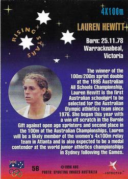 1996 Intrepid Pride of a Nation Australian Olympics #56 Lauren Hewitt Back