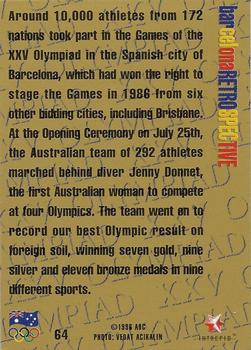 1996 Intrepid Pride of a Nation Australian Olympics #64 Opening Ceremony XXV Olympiad Back