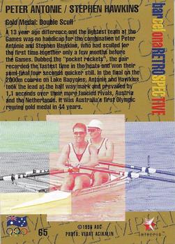 1996 Intrepid Pride of a Nation Australian Olympics #65 Peter Antonie / Stephen Hawkins Back