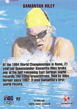 1996 Intrepid Pride of a Nation Australian Olympics - Record Breakers #R2 Samantha Riley Back