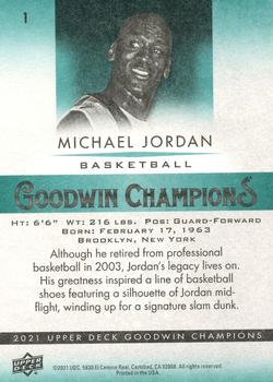 2021 Upper Deck Goodwin Champions #1 Michael Jordan Back