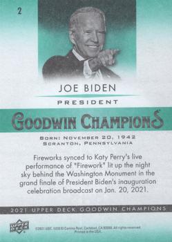 2021 Upper Deck Goodwin Champions #2 Joe Biden Back
