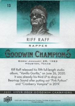 2021 Upper Deck Goodwin Champions #13 Riff Raff Back