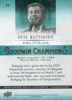 2021 Upper Deck Goodwin Champions #22 Pete Buttigieg Back