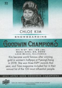 2021 Upper Deck Goodwin Champions #32 Chloe Kim Back