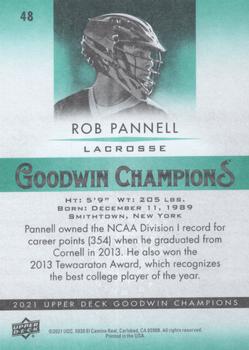 2021 Upper Deck Goodwin Champions #48 Rob Pannell Back