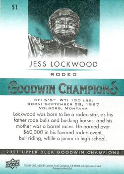 2021 Upper Deck Goodwin Champions #51 Jess Lockwood Back
