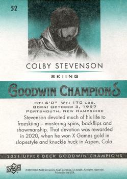 2021 Upper Deck Goodwin Champions #52 Colby Stevenson Back