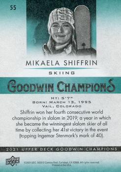 2021 Upper Deck Goodwin Champions #55 Mikaela Shiffrin Back