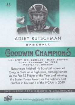 2021 Upper Deck Goodwin Champions #63 Adley Rutschman Back