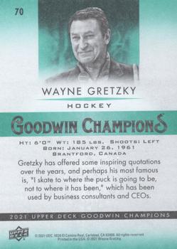 2021 Upper Deck Goodwin Champions #70 Wayne Gretzky Back