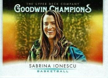 2021 Upper Deck Goodwin Champions #72 Sabrina Ionescu Front