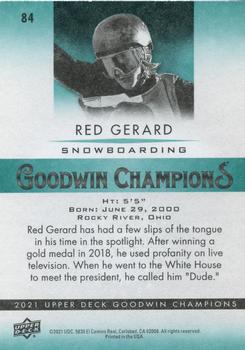 2021 Upper Deck Goodwin Champions #84 Red Gerard Back