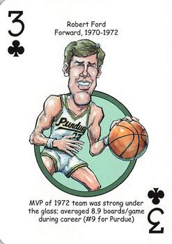 2014 Hero Decks Purdue Boilermakers Basketball & Football Heroes Playing Cards #3♣ Robert Ford Front