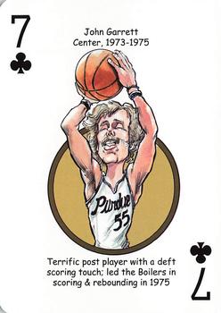 2014 Hero Decks Purdue Boilermakers Basketball & Football Heroes Playing Cards #7♣ John Garrett Front