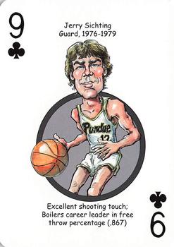 2014 Hero Decks Purdue Boilermakers Basketball & Football Heroes Playing Cards #9♣ Jerry Sichting Front