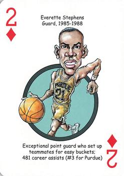 2014 Hero Decks Purdue Boilermakers Basketball & Football Heroes Playing Cards #2♦ Everette Stephens Front