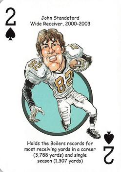 2014 Hero Decks Purdue Boilermakers Basketball & Football Heroes Playing Cards #2♠ John Standeford Front