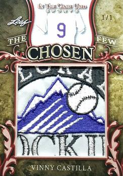 2020 Leaf In The Game Used Sports - The Chosen Few Relics Gold #TCF-26 Vinny Castilla Front