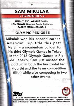 2021 Topps U.S. Olympic & Paralympic Team & Hopefuls #7 Sam Mikulak Back