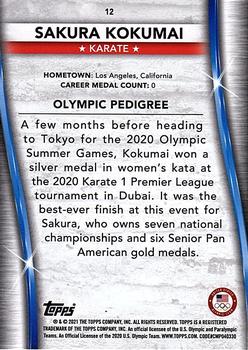 2021 Topps U.S. Olympic & Paralympic Team & Hopefuls #12 Sakura Kokumai Back