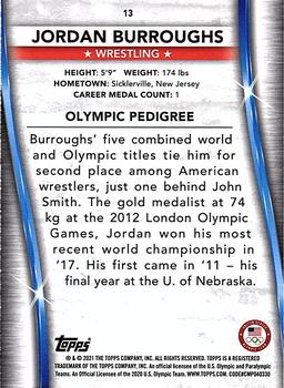 2021 Topps U.S. Olympic & Paralympic Team & Hopefuls #13 Jordan Burroughs Back