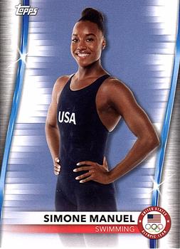 2021 Topps U.S. Olympic & Paralympic Team & Hopefuls #23 Simone Manuel Front