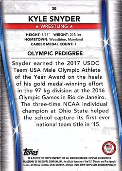 2021 Topps U.S. Olympic & Paralympic Team & Hopefuls #30 Kyle Snyder Back