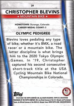 2021 Topps U.S. Olympic & Paralympic Team & Hopefuls #39 Christopher Blevins Back