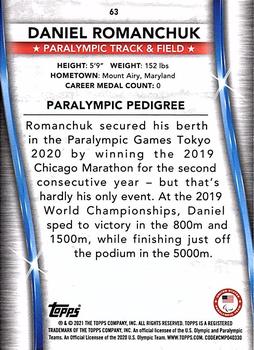 2021 Topps U.S. Olympic & Paralympic Team & Hopefuls #63 Daniel Romanchuk Back