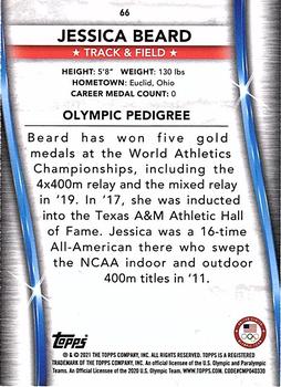 2021 Topps U.S. Olympic & Paralympic Team & Hopefuls #66 Jessica Beard Back