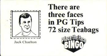 1972 Brooke Bond Place the Face Bingo Cards #4 Jack Charlton Front