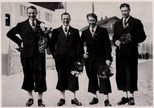 1936 Reemtsma Cigarettes Olympia Band I #23 Elis Wiklund / Axel Wikstrom / Nils Joel Englund / Hjalmar Karl Bergström Front