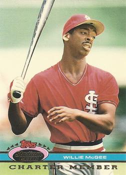 1991 Stadium Club Charter Member #NNO Willie McGee Front