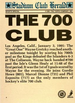 1991 Stadium Club Charter Member #NNO Wayne Gretzky Back
