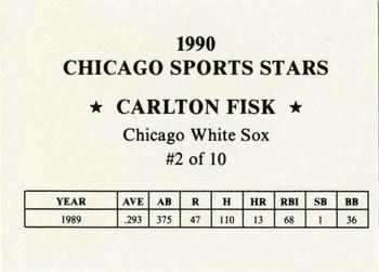 1990 Chicago Sports Stars (unlicensed) #2 Carlton Fisk Back