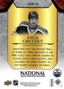 2015 Upper Deck The National Prominent Cuts VIP #VIP-3 Wayne Gretzky Back