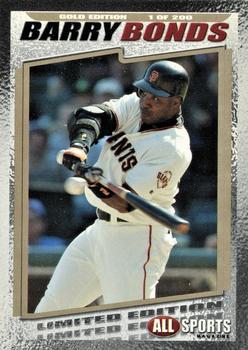 2004 All Sports Magazine - Gold #NNO Barry Bonds Front