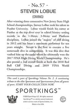 2021 Sportkings Volume 2 #57 Steve LoBue Back
