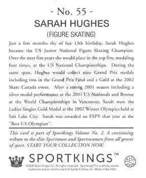 2021 Sportkings Volume 2 - Retail Mini (Black Back) #55 Sarah Hughes Back