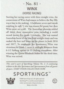 2021 Sportkings Volume 2 - Blue (Retail) #81 Winx Back