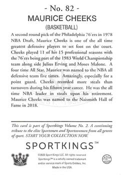 2021 Sportkings Volume 2 - Blue (Retail) #82 Maurice Cheeks Back