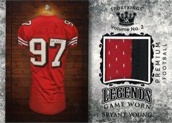 2021 Sportkings Volume 2 - Legends Premium Relics #LPM-30 Bryant Young Front