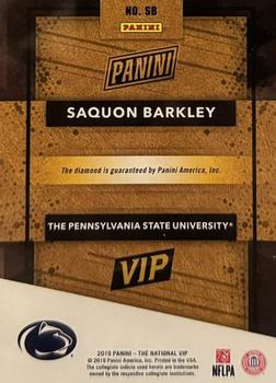 2019 Panini National Convention VIP Gems - Gold #SB Saquon Barkley Back