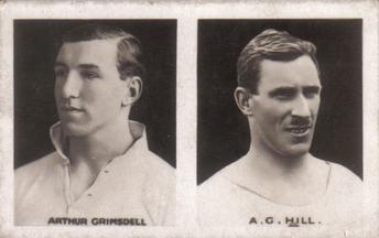 1922 Amalgamated Press Lot-O-Fun Sports Champions - Uncut pairs #1 / 2 Arthur Grimsdell / Albert Hill Front