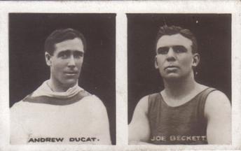 1922 Amalgamated Press Lot-O-Fun Sports Champions - Uncut pairs #3 / 4 Andrew Ducat / Joe Beckett Front
